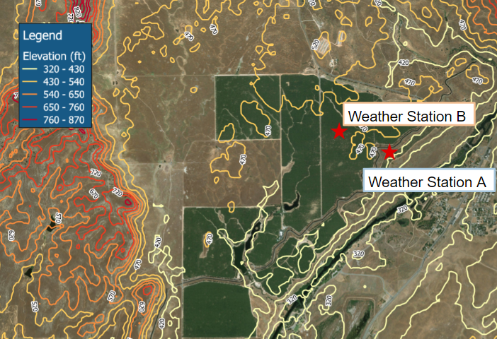 Elevation map